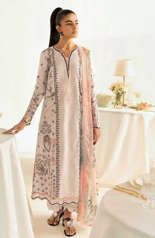 QPrints by Qalamkar Embroidered Lawn Unstitched 3 Piece - PQ 9 A Lyra - Q25QP - Summer Collection