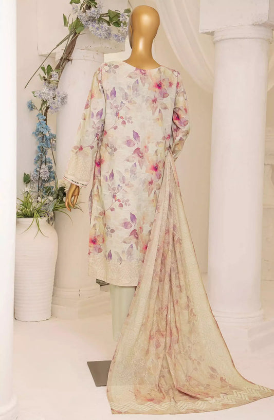 HZ Printkari Slub Cambric Embroidered Collection - PSC 205