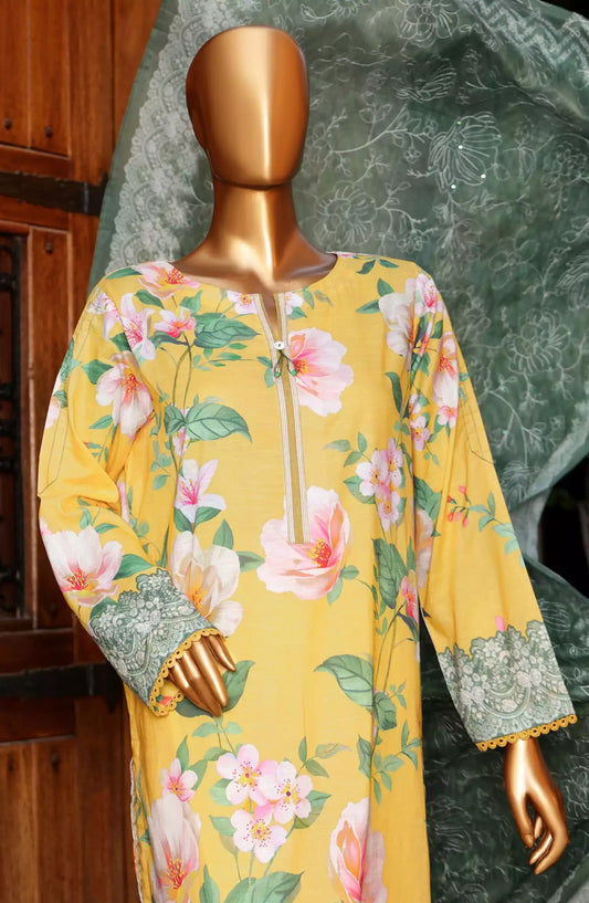 HZ Printkari Slub Cambric Embroidered Collection - PSC 212