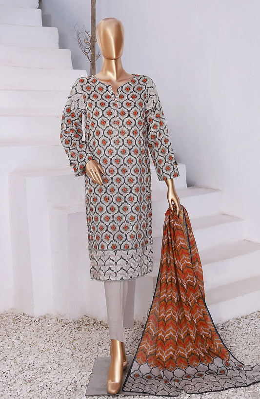 HZ RTW Summer Vibes Printed Lawn Collection Vol 02 - PSL 416 Smooky Grey