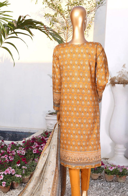 HZ RTW Summer Vibes Printed Lawn Collection Vol 01 - PSL 402 MUSTARD