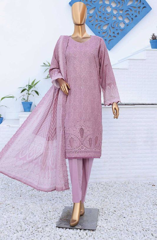 Venice by HZ Textile Embroidered Lawn Unstitched 3 Piece Suit - PVE 914 - HZ25VL - Purple - Summer Collection