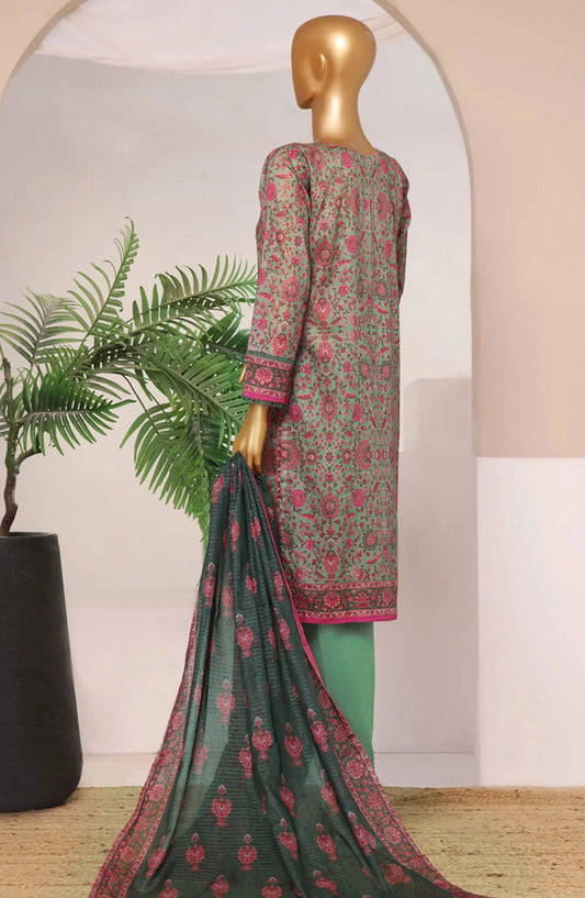 HZ RTW Rozaana Prints Zarri Printed Dupatta Collection - PZD 703 Fern Green