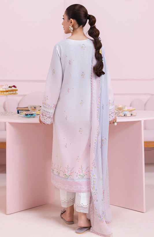 Qalamkar Embroidered Lawn Unstitched 3 Piece Suit - EM-01 B Blair - Q25QLMP - Purple - Summer Collection