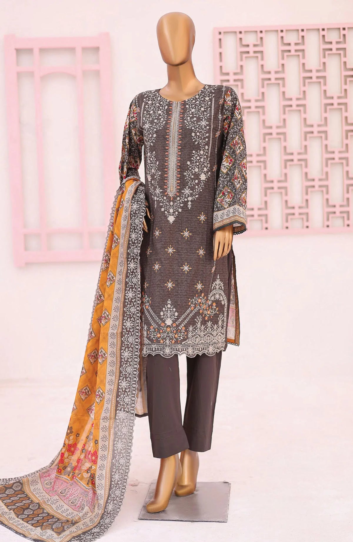 Premium Embroidered Lawn Vol 9 by Riwayat - R 24243