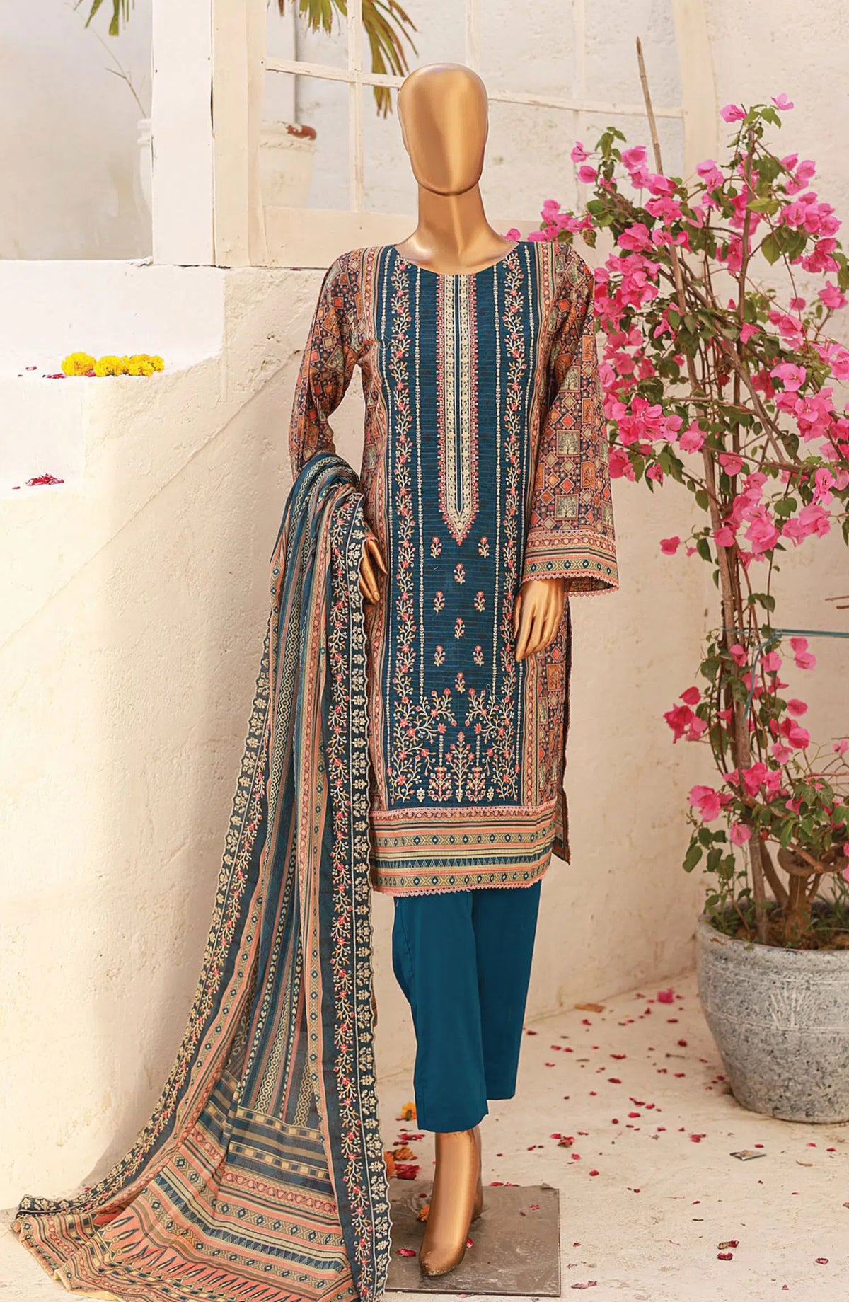 Premium Embroidered Lawn Vol 8 by Riwayat - R 24241