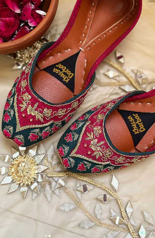 Khussa Darbar Festive Style Khussa Rajasee
