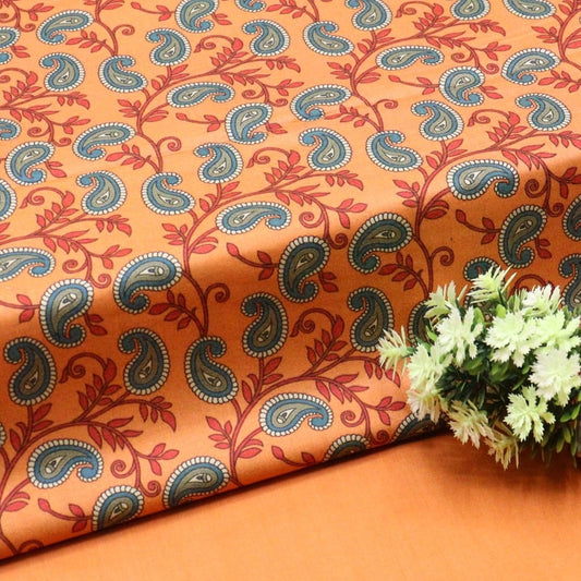 Rang Barang Unstitched Chambray linen 2 Pc Collection 2023 - RBU 06
