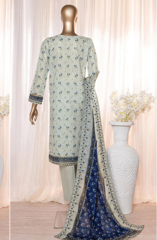HZ Rimjhim Lawn Embroidered Cutwork Dupatta Collection - REC 123