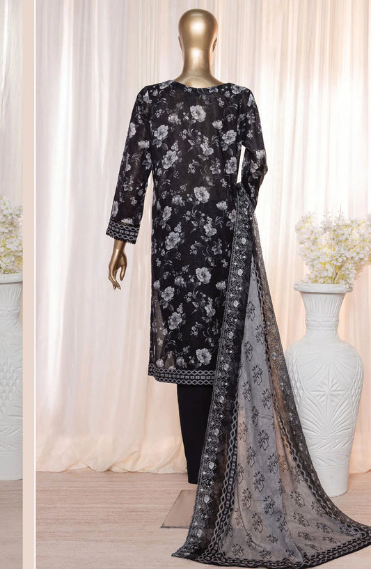 HZ Rimjhim Lawn Embroidered Cutwork Dupatta Collection - REC 124
