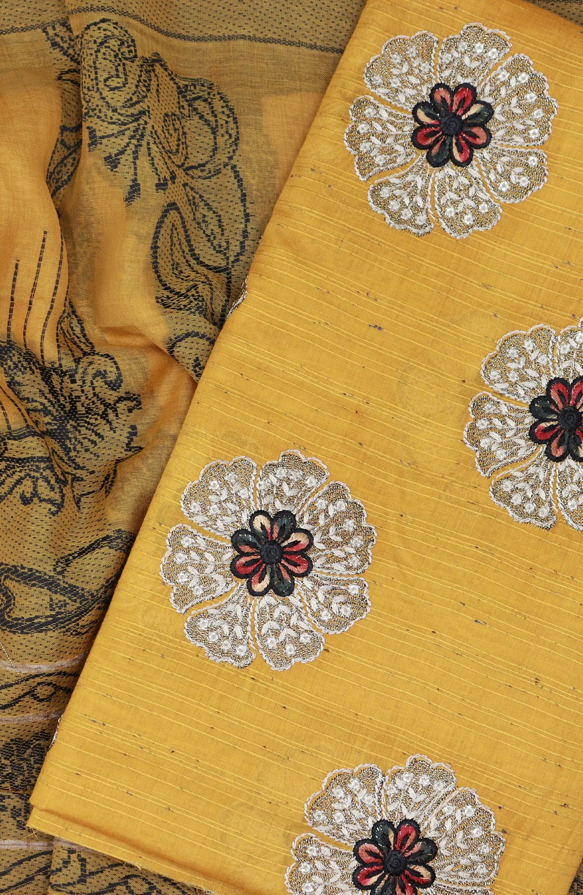 Roha Unstitched Luxury Embroidered Lawn With Jacquard Dupatta Collection 2024 - REJC 06