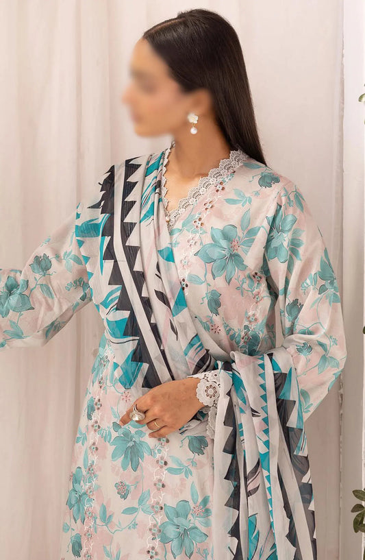 Rang Nagar Embroidered and Printed Lawn Collection By NUR - RN-305