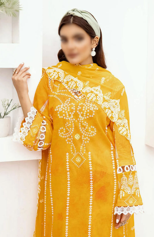 RangNagar Embroiderd and Printed Lawn Collection By NUR - RN-401