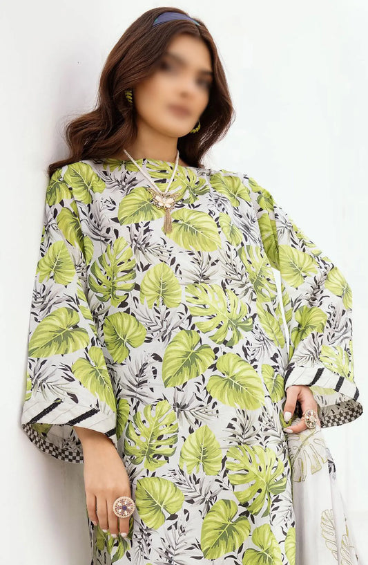 RangNagar Embroiderd and Printed Lawn Collection By NUR - RN-406