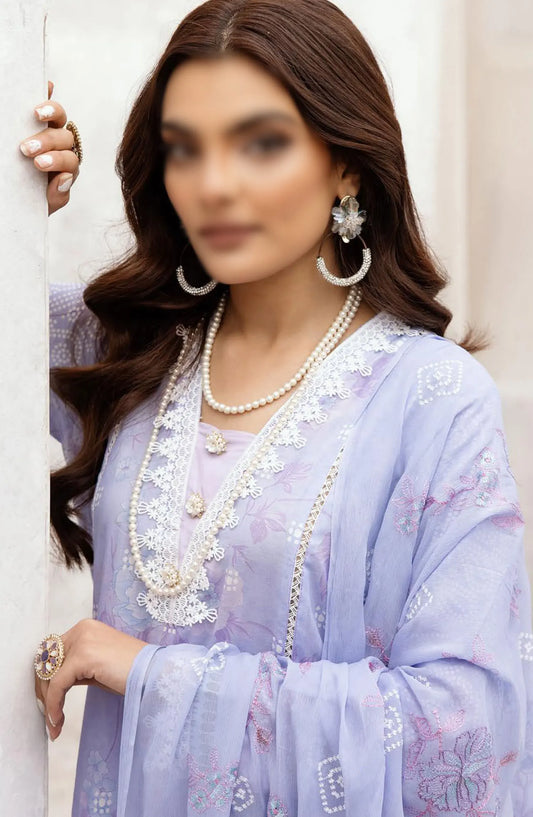 RangNagar Embroiderd and Printed Lawn Collection By NUR - RN-408