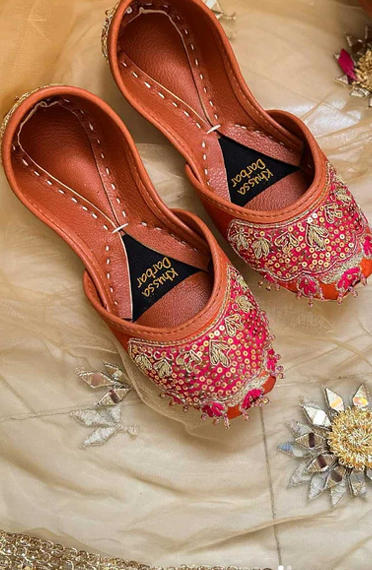Khussa Darbar Festive Style Khussa Rosa