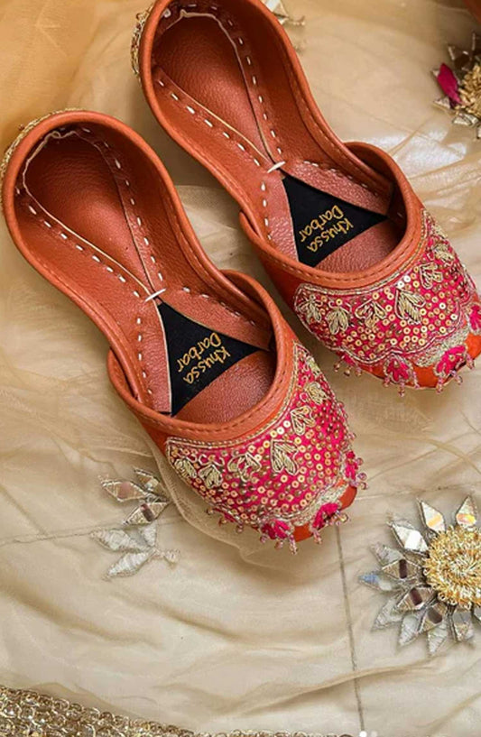Khussa Darbar Festive Style Khussa Rosa