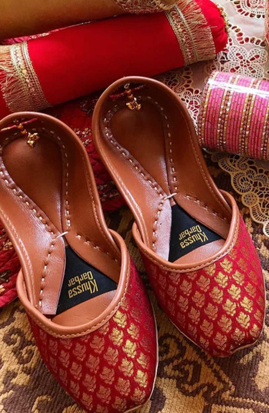 Khussa Darbar Festive Style Khussa Ruby