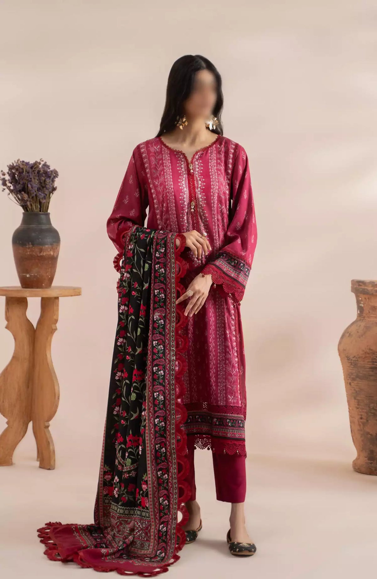 Mausummery Winter Unstitched Collection Vol 02 - RUBY