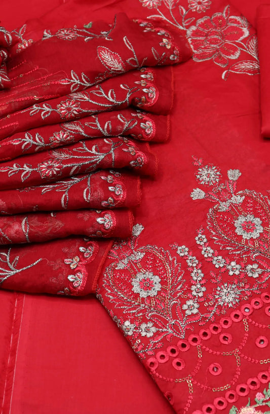 Rangrez Unstitched Exclusive Embroidered Lawn Collection 2024 - RUEELC 02