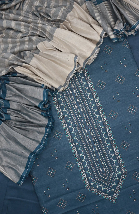 Renon Unstitched Printed Collection 2024 vol 02 with Rangoli Check Dupatta - RUPCV2-03