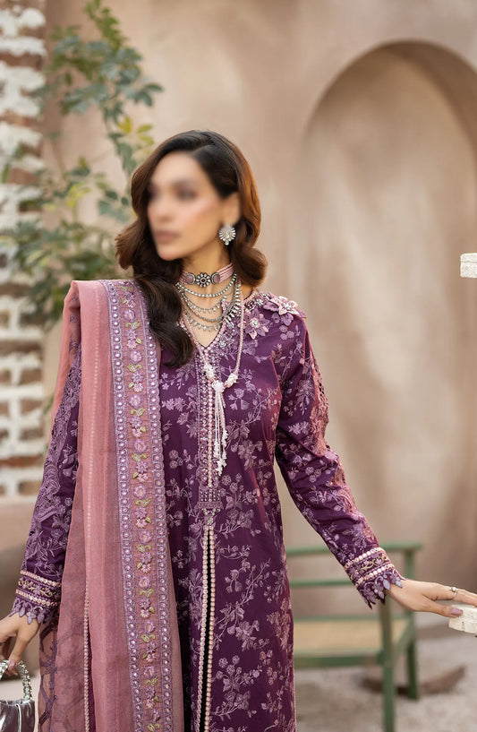 Serene Gulposh Luxury Lawn Collection 2024 - SL 43 AMAYRAH