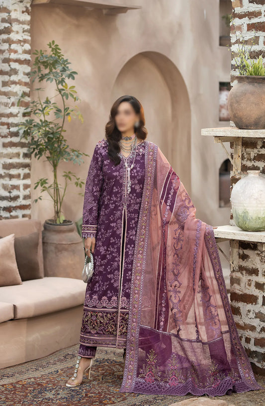 Serene Gulposh Luxury Lawn Collection 2024 - SL 43 AMAYRAH