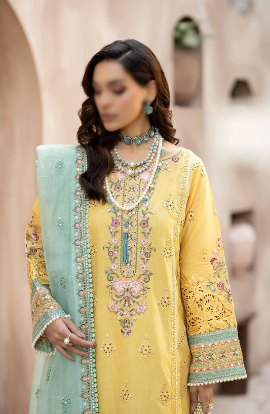 Serene Gulposh Luxury Lawn Collection 2024 - SL 44 ZAIRA