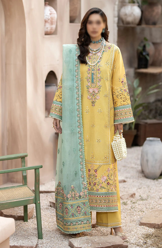 Serene Gulposh Luxury Lawn Collection 2024 - SL 44 ZAIRA