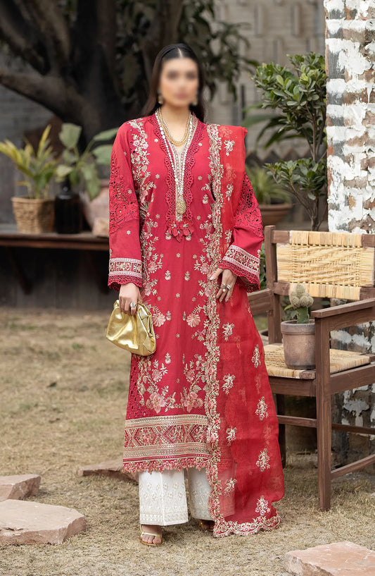 Serene Gulposh Luxury Lawn Collection 2024 - SL 46 AMAL