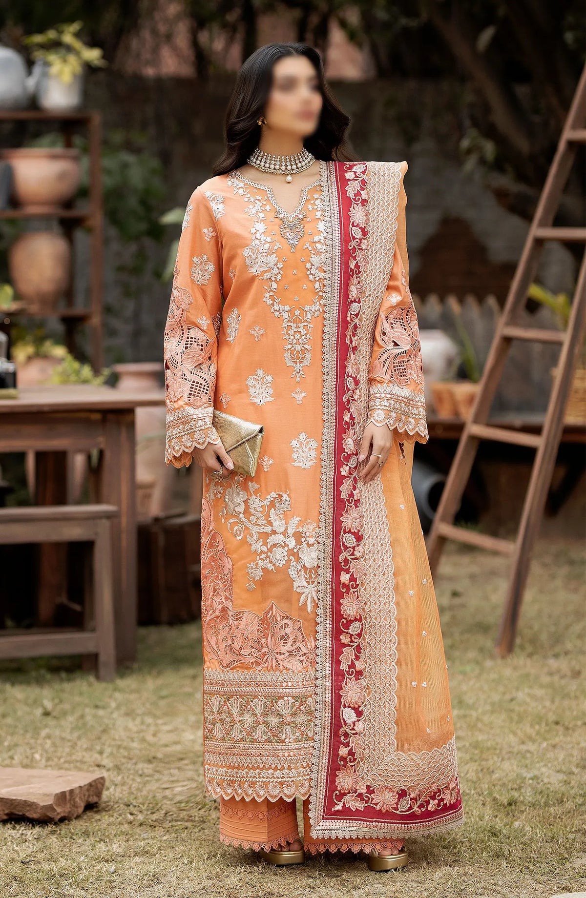 Serene Gulposh Luxury Lawn Collection 2024 - SL 47 ZAFIAH