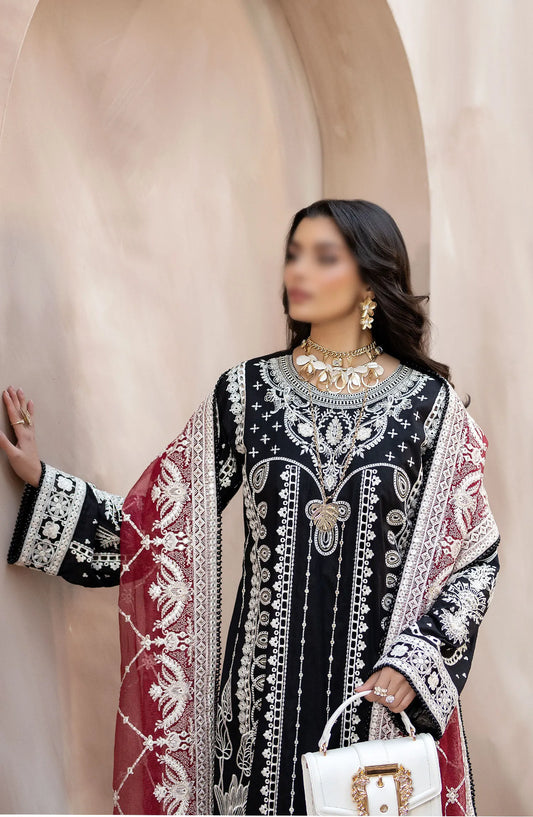 Serene Gulposh Luxury Lawn Collection 2024 - SL 48 AAFIA