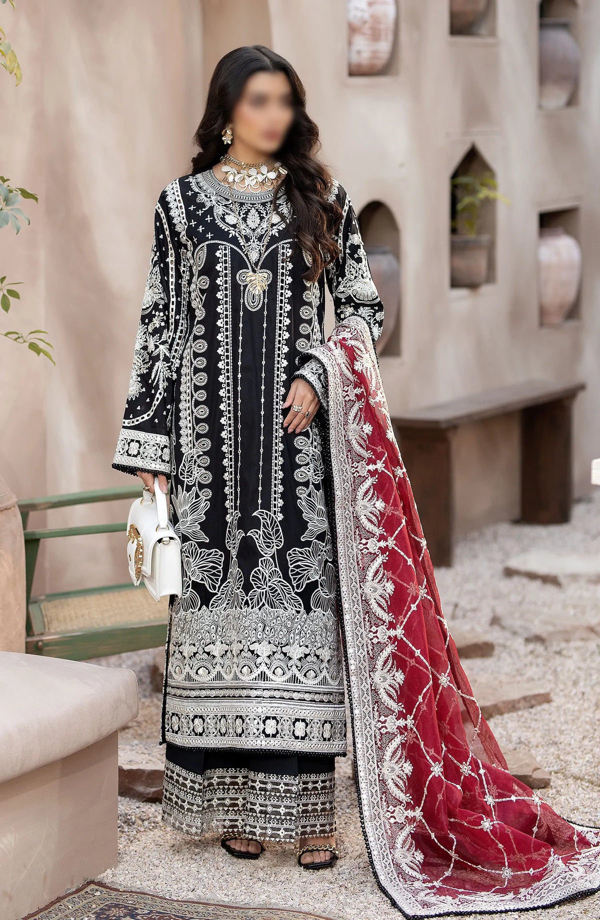 Serene Gulposh Luxury Lawn Collection 2024 - SL 48 AAFIA