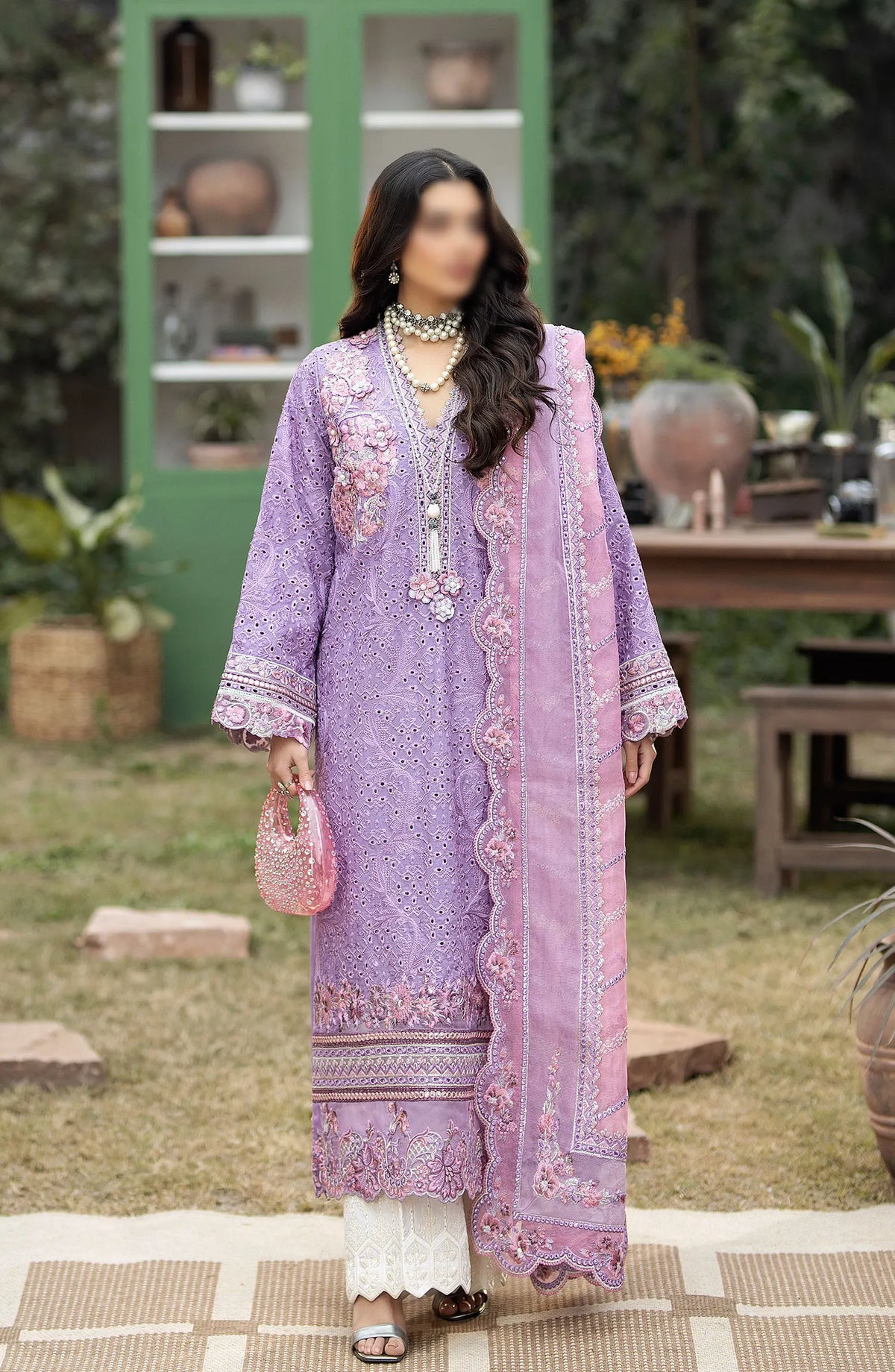 Serene Gulposh Luxury Lawn Collection 2024 - SL 50 GUL
