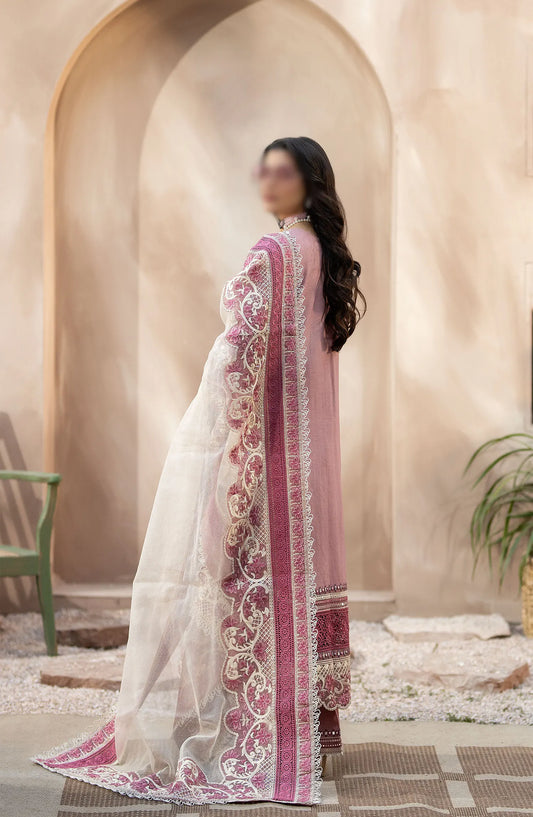 Serene Gulposh Luxury Lawn Collection 2024 - SL 52 ABEER