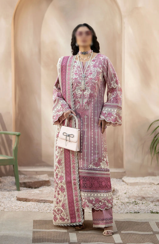 Serene Gulposh Luxury Lawn Collection 2024 - SL 52 ABEER