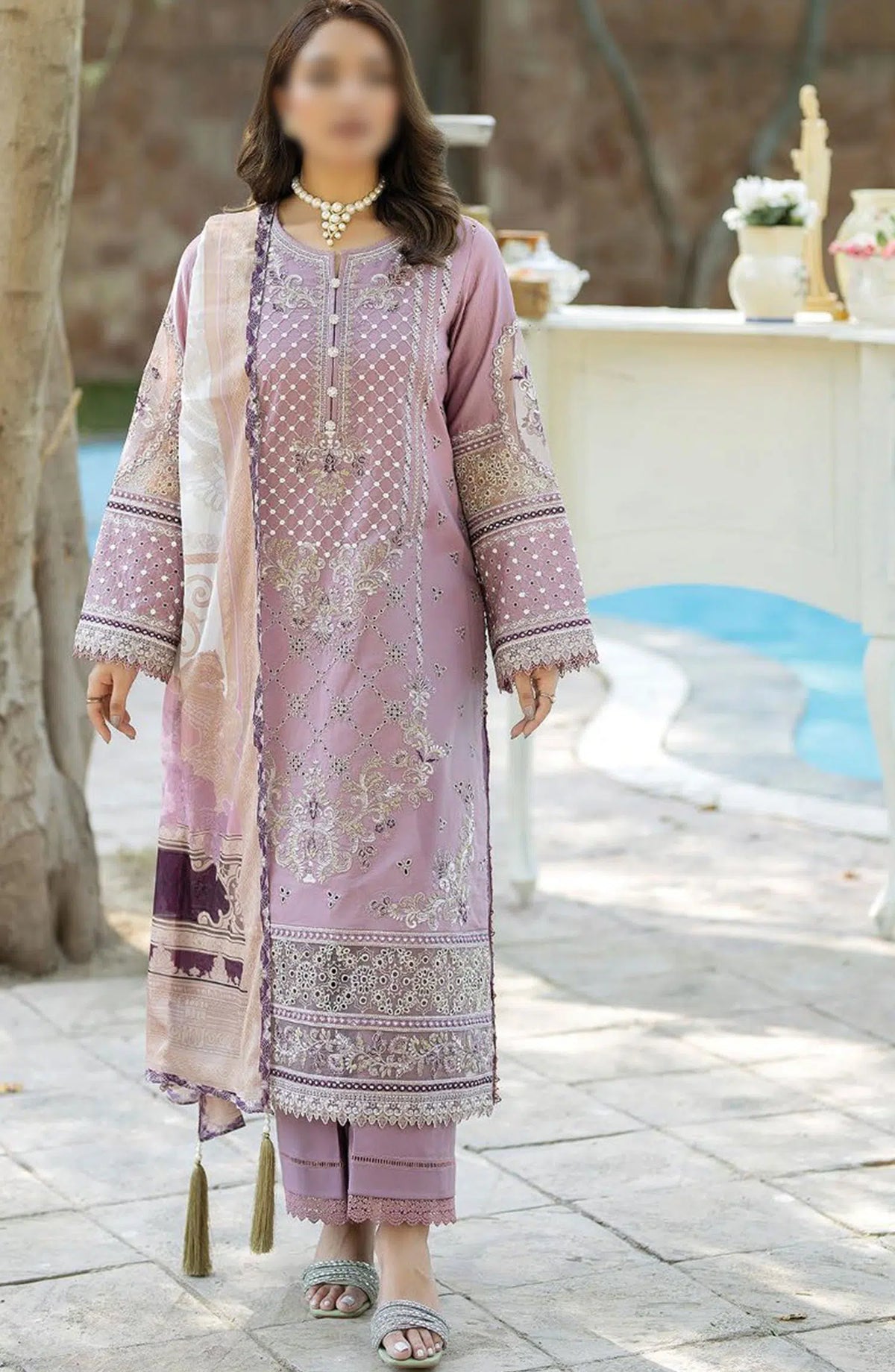 Subah-e-Roshan Luxury Lawn Collection by Serene - SL 67 KHAWAB