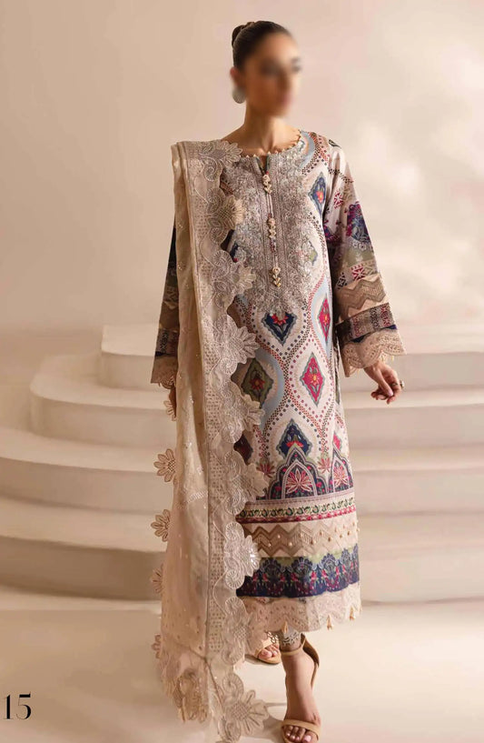 Nureh-The Silk Edit Unstitched Collection - S 15