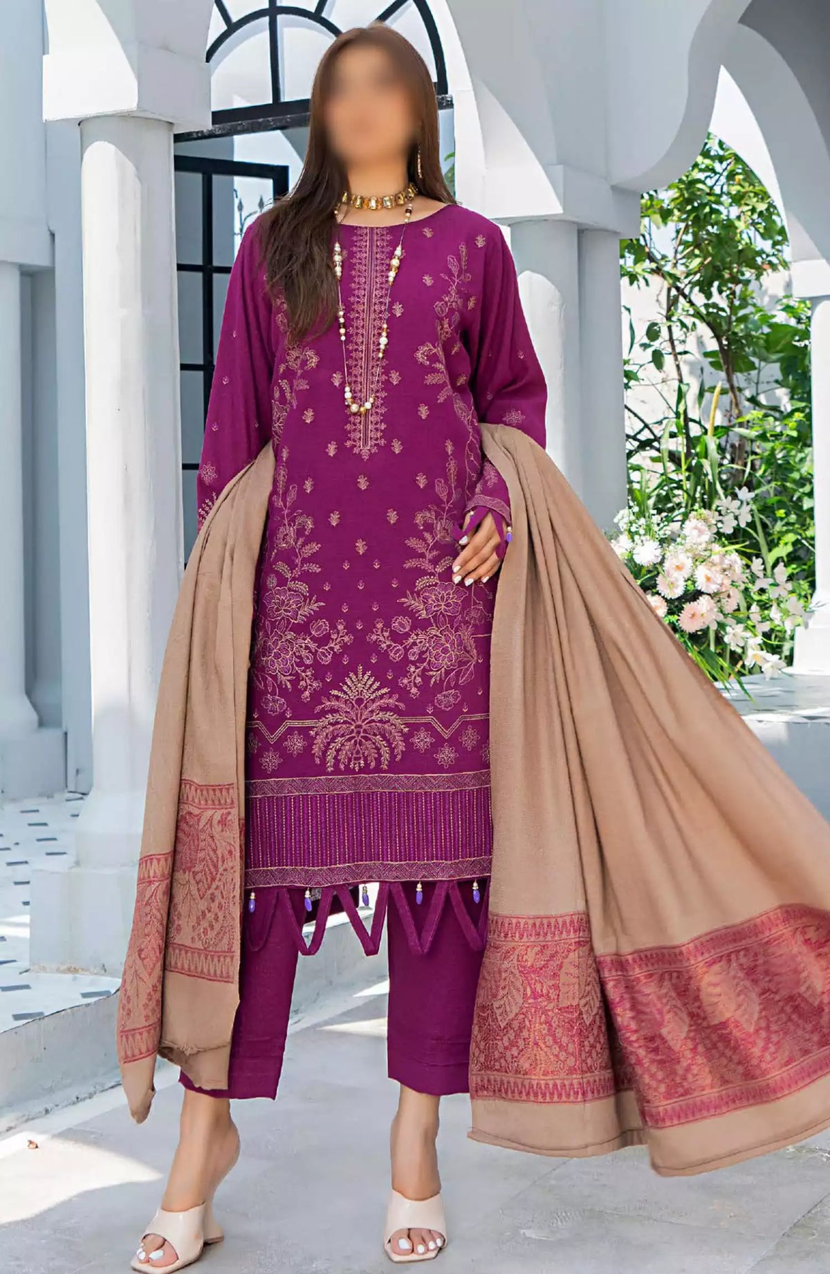 Jumana Fancy Unstitched  Winter Collection 2024 - SA 02