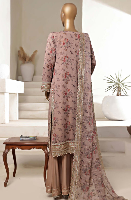 Cira by Sadabahar Embroidered Chiffon Stitched 3 Piece Suit - D-04 - SBD25CLCL - Pink - Festive Collection