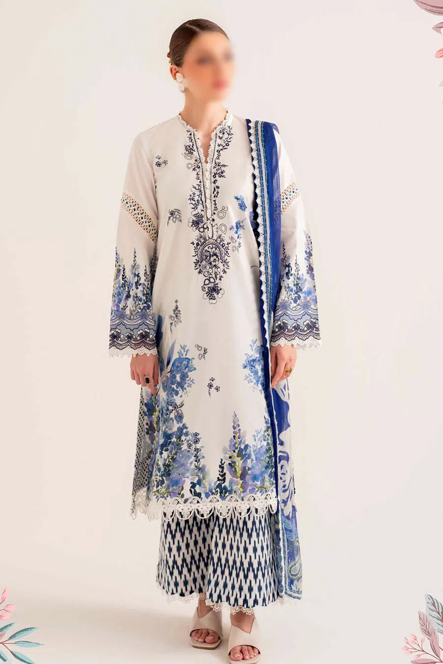 Sable V Lila Unstitched Lawn Collection 2024-SAL-08-24