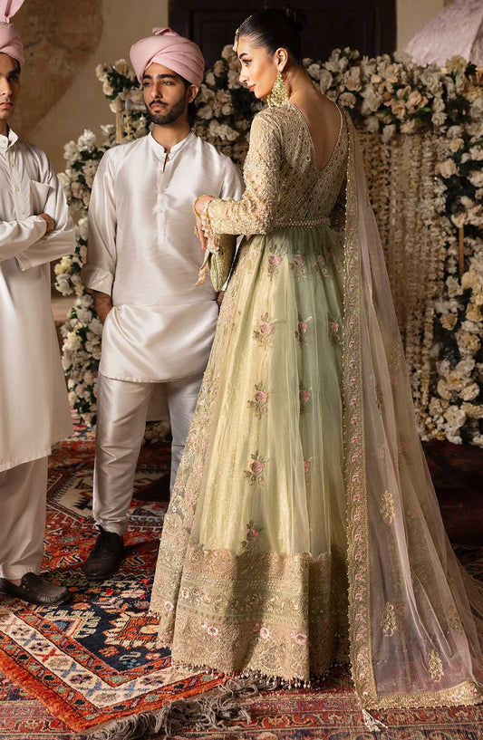 Jashn by Imrozia Embroidered Net Unstitched 3 Piece - SB-39 Rekhta - IM25J - Fawn - Formal Collection