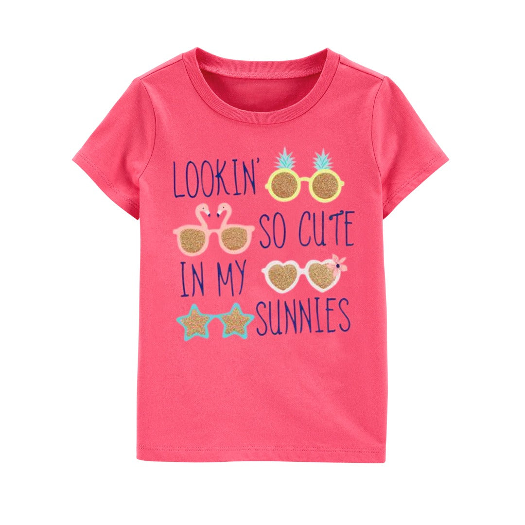 Looking So Cute T-Shirt for Kids - Pink