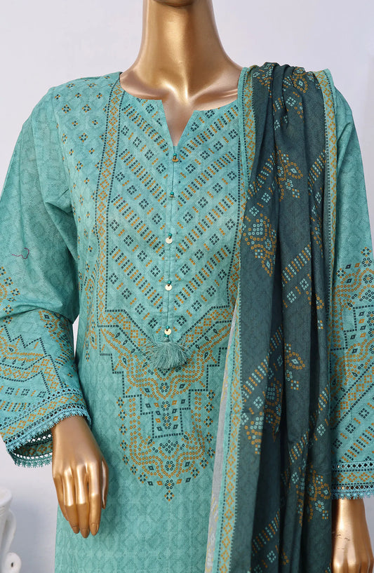 SADABAHAR CHUNRI 3Pcs Printed Co-ords Lawn Collection 2024 - SCPC-07