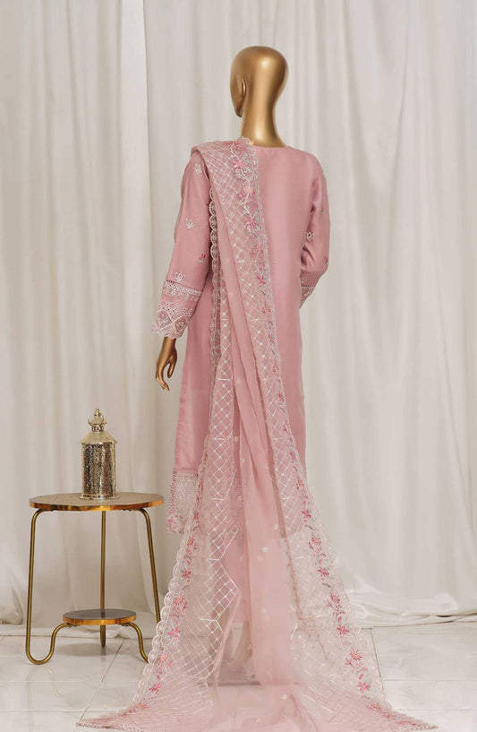 Sadabahar Embroidered Organza Suits Stitched 3 Piece SD 4 A Light Pink Festive Collection