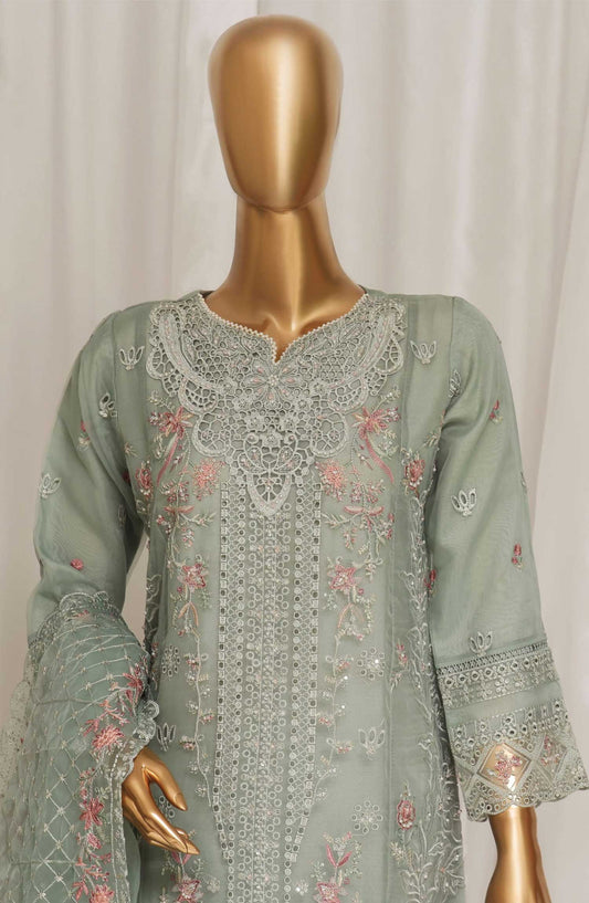 Sadabahar Embroidered Organza Suits Stitched 3 Piece SD 4 B Blue Festive Collection
