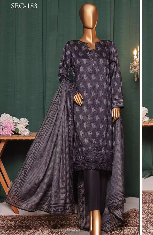 HZ Satranga Embroidered Collection-SEC-183
