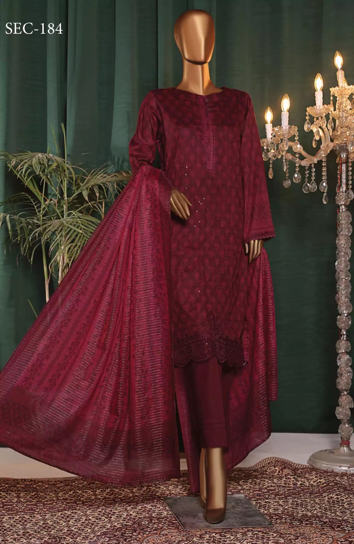 HZ Satranga Embroidered Collection-SEC-184
