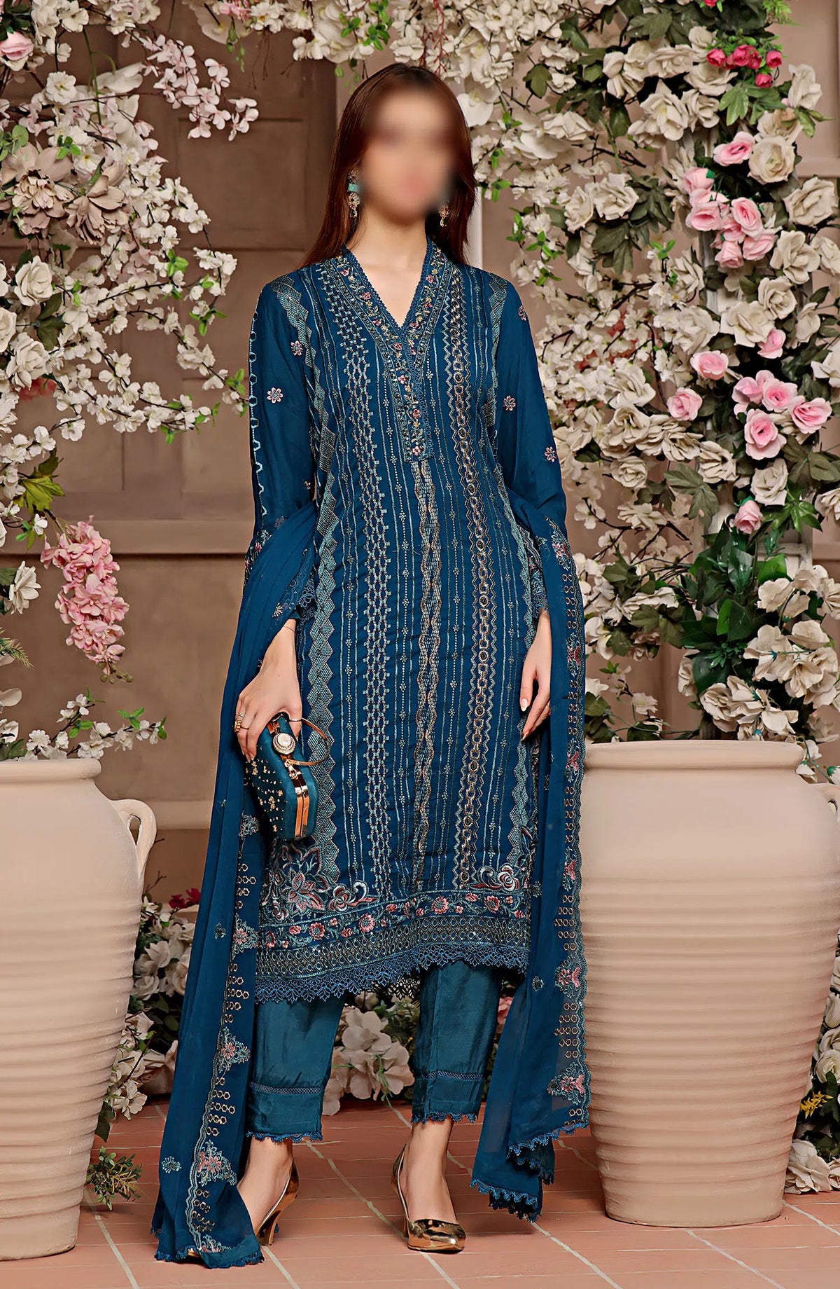 Guzel Hazel Formal 3 Piece Stitched Collection - SERENITY