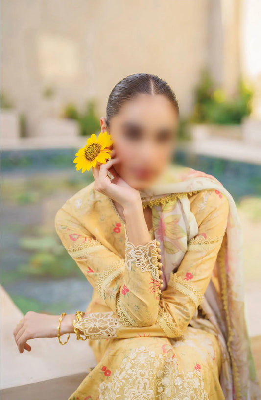 Iznik Festive Lawn Collection 2024 - SFL-09 LUMINARY